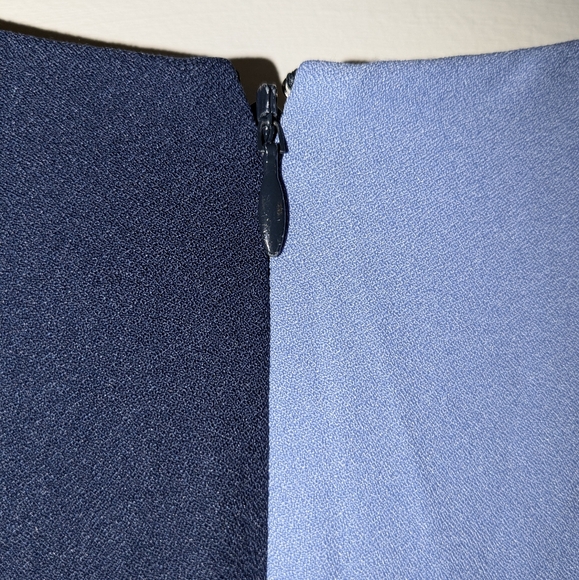 Antropologie Hutch V Neck Color Block Flutter Sleeve Wrap Dress Blue/Lilac Sz M - Picture 11 of 12